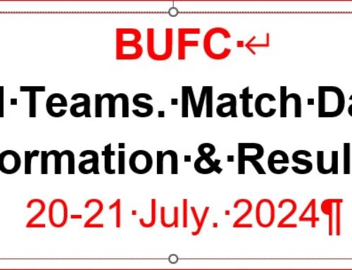 17. Matchday Info and Results. 20-21 July 2024