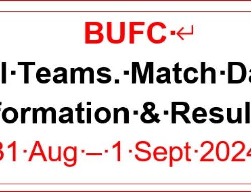 19. Matchday Info and Results. 31 Aug – 1 Sep 24