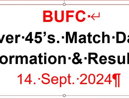 Matchday Info and Results. 14 Sep 24.